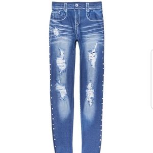Blue Jeggings